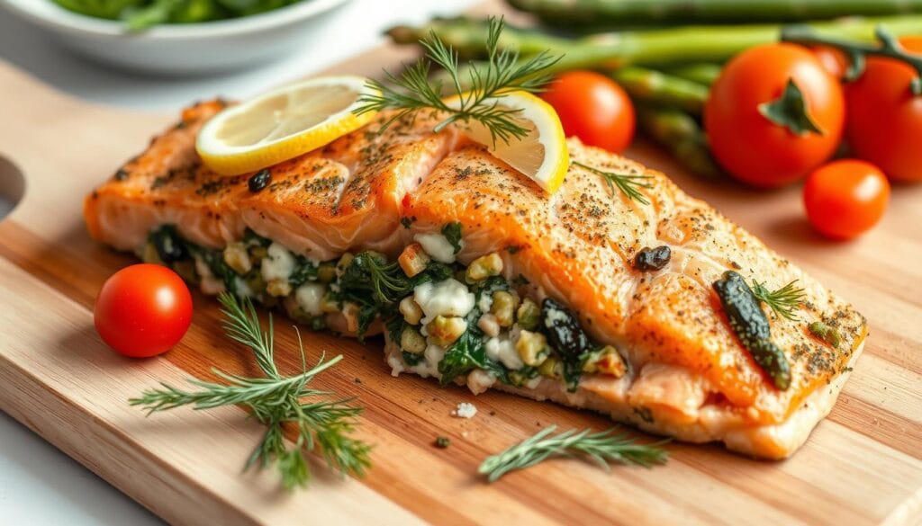 Stuffed Salmon recipe