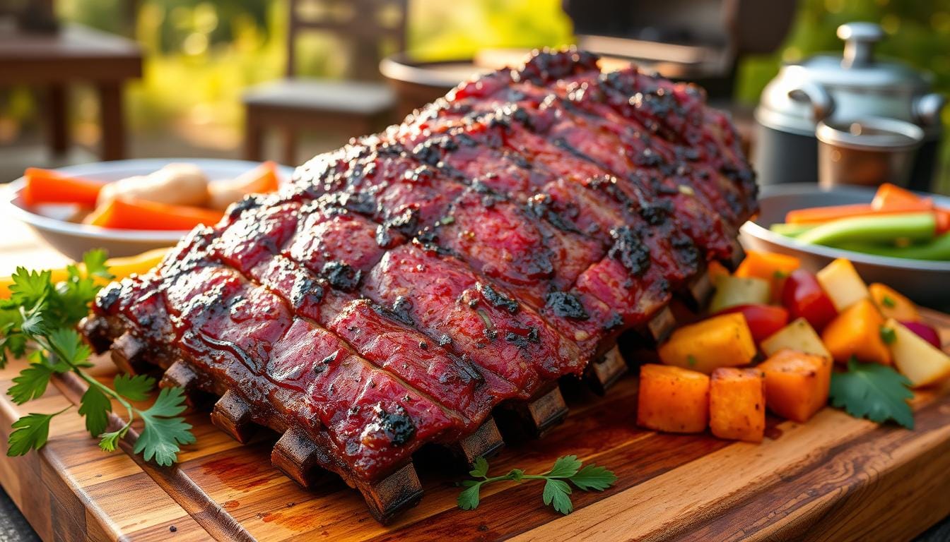 Grilling beef ribs