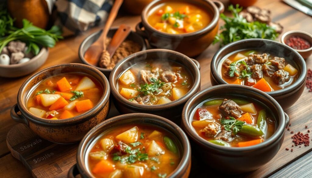  vegetable soup with ground beef