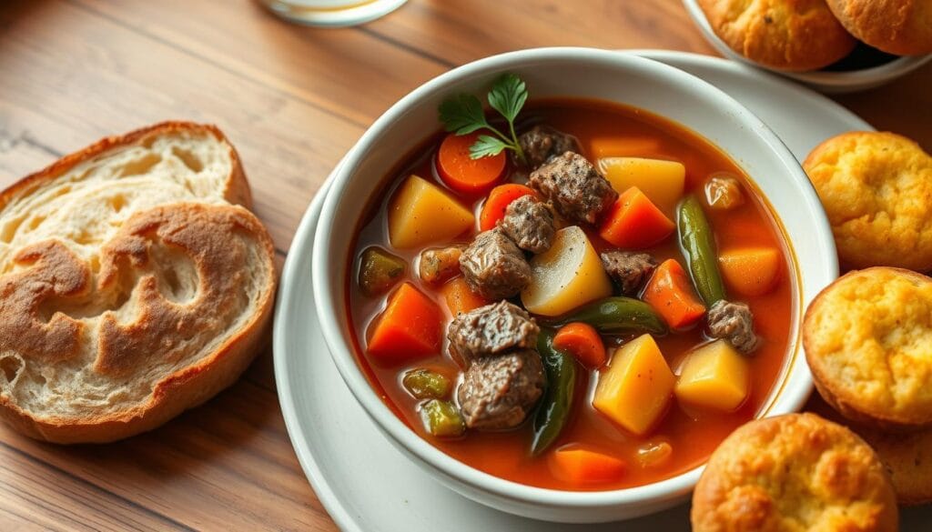 Vegetable beef soup recipe