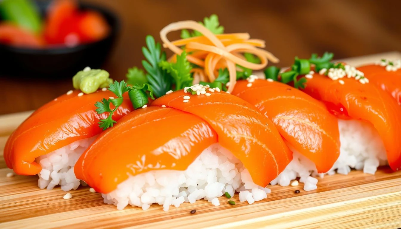 salmon sushi