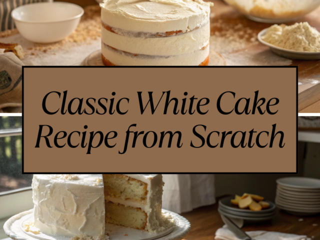 Classic White Cake Recipe from Scratch