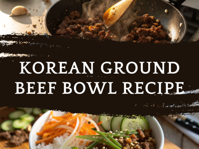 Korean Ground Beef Bowl Recipe