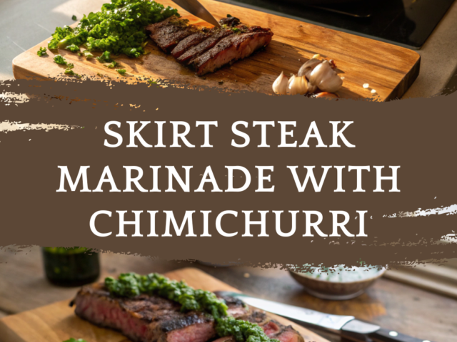 Skirt Steak Marinade with Chimichurri