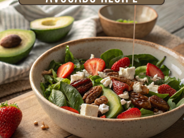 Strawberry Spinach Salad with Avocado Recipe
