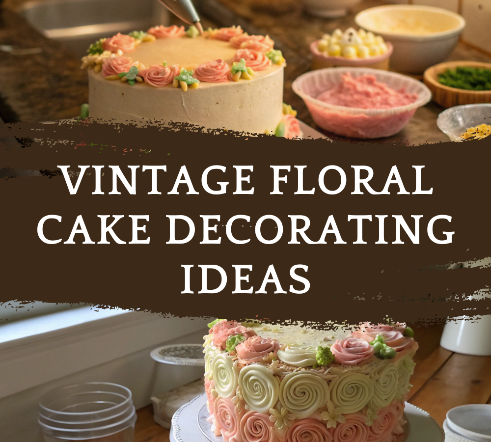 Vintage Floral Cake Decorating Ideas