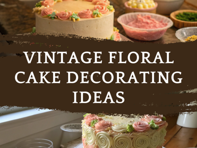 Vintage Floral Cake Decorating Ideas