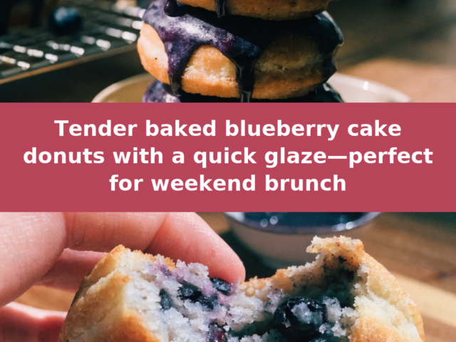 Blueberry Cake Donuts