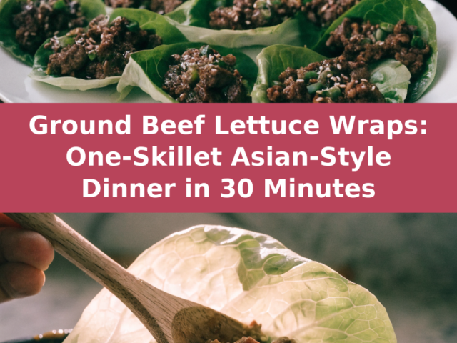 Asian-Style Ground Beef Lettuce Wraps