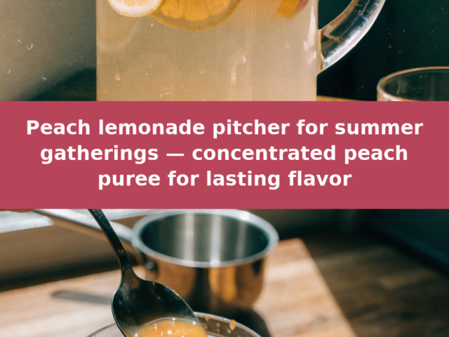 Simple Peach Lemonade