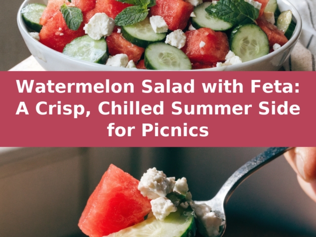 Fresh Watermelon Salad with Feta, Cucumber, and Mint